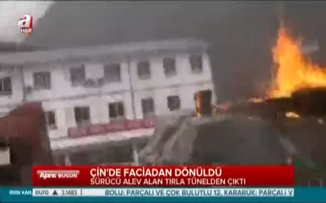 Tünelden 'roket' gibi fırladı!