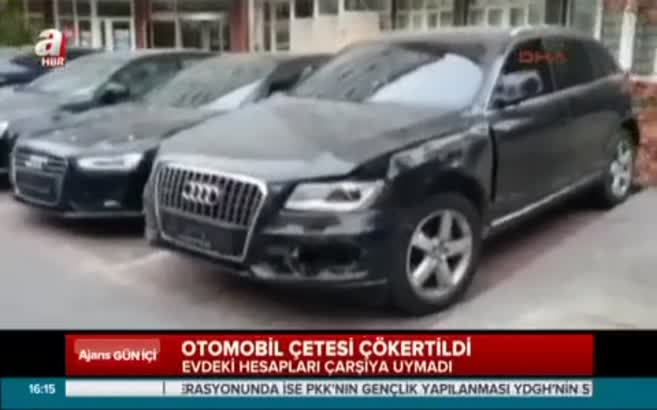 Otomobil çetesini kamera yakalattı