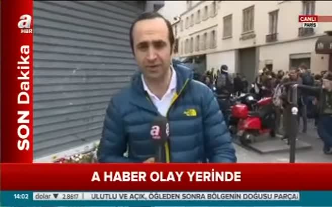 A Haber Paris'teki olay yerinde