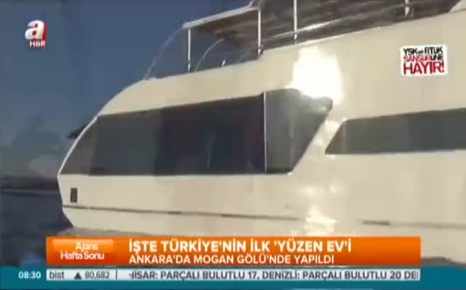 Ankara'da yüzen ev!