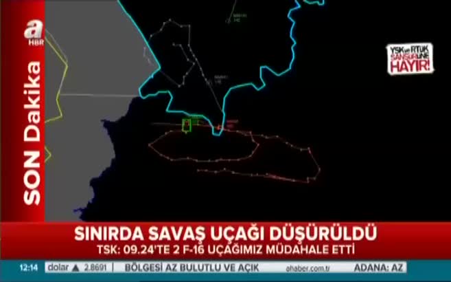 Düşürülen Rus uçağının iz analizi