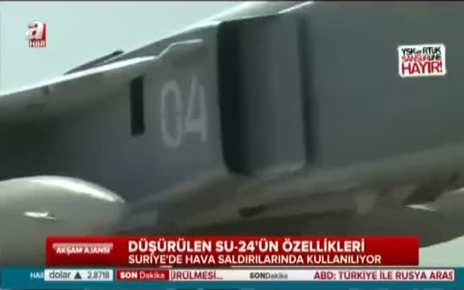 Düşürülen SU-24’ün özellikleri