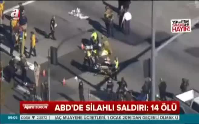 ABD'de silahlı saldırı: 14 ölü