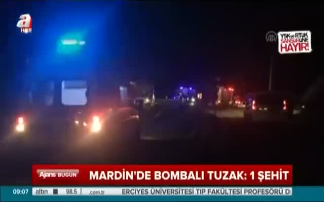 Mardin'de bombalı tuzak: 1 şehit