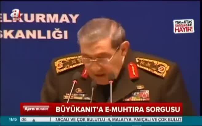 Büyükanıt'a e-muhtıra sorgusu