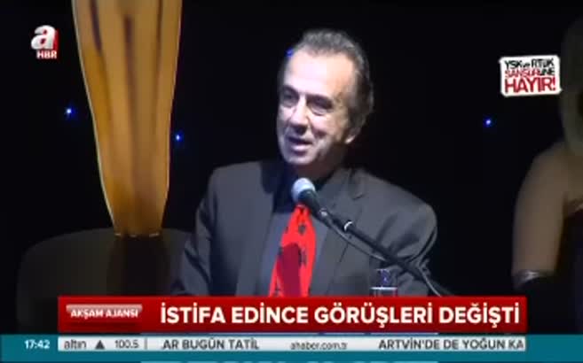 Erhan Yazıcıoğlu istifa edince 180 derece döndü