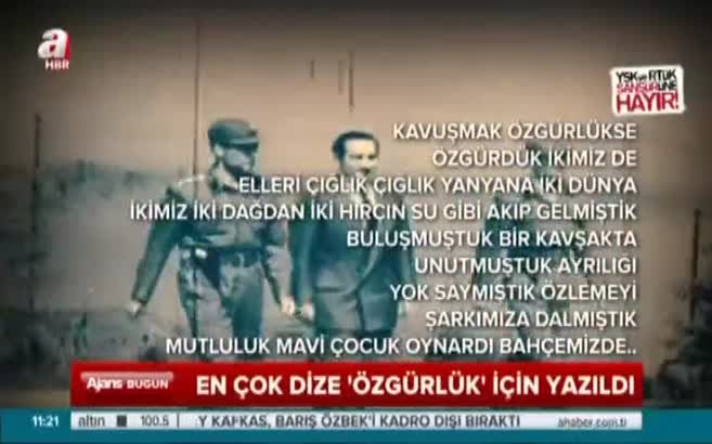 ANALİZ - En çok dize 'özgürlük' için yazıldı