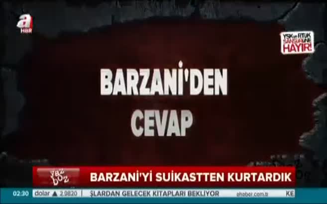 Barzani'yi suikastten MİT kurtardı