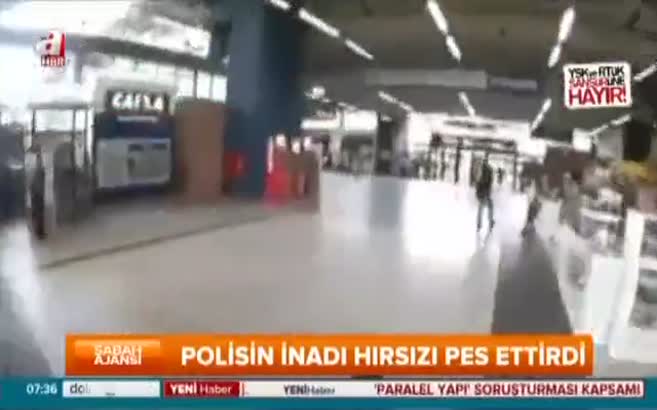 Polisin inadı hırsıza pes ettirdi