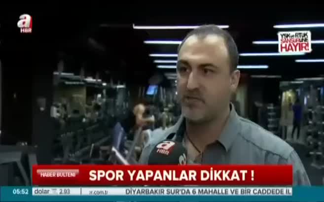 Spor yapanlar dikkat !