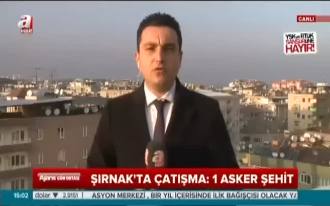 Şırnak'ta çatışma: 1 asker şehit