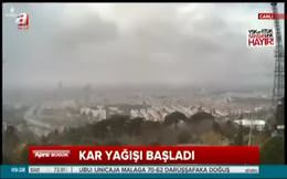 Beklenen kar İstanbul’a geldi