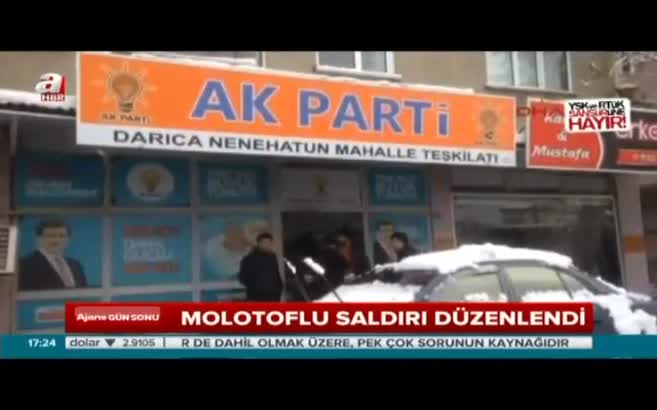 AK Parti binasına saldırı!