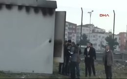 Metrobüs turnikesinde patlama