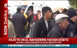 Kilis’te okul bahçesine havan düştü