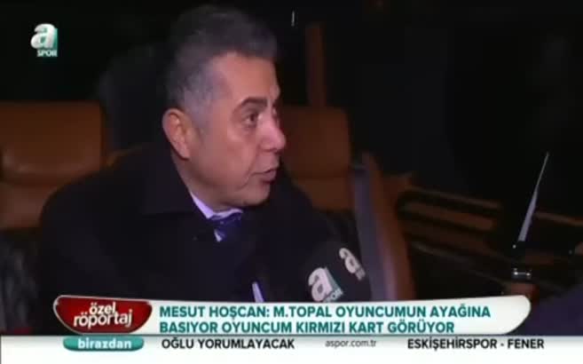 Mesut Hoşcan ateş püskürdü