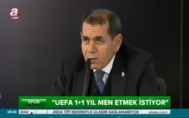 Başkan Özbek: "UEFA 1+1 yıl men etmek istiyor"