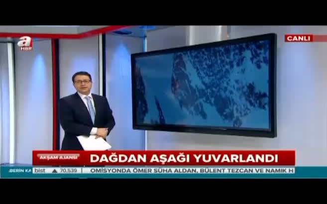 Kayakçının düştüğü anlar!