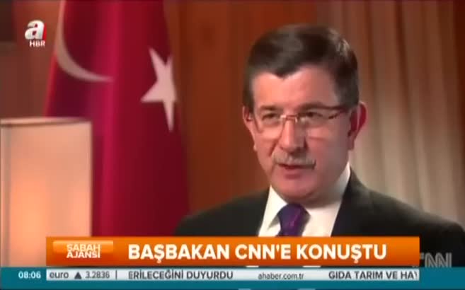Başbakan Davutoğlu CNN International'e konuştu