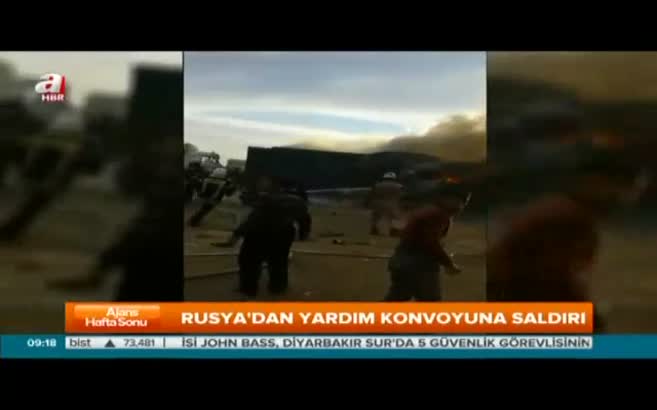 Rusya yardım konvoyunu vurdu