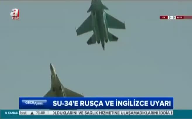 Rus savaş uçağı Türk hava sahasını ihlal etti