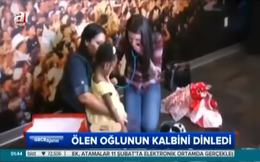 Ölen oğlunun kalbini dinledi
