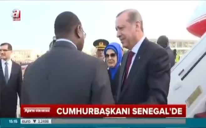Erdoğan Senegal'de resmi törenle karşılandı