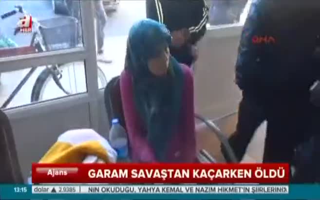 Garam savaştan kaçarken öldü