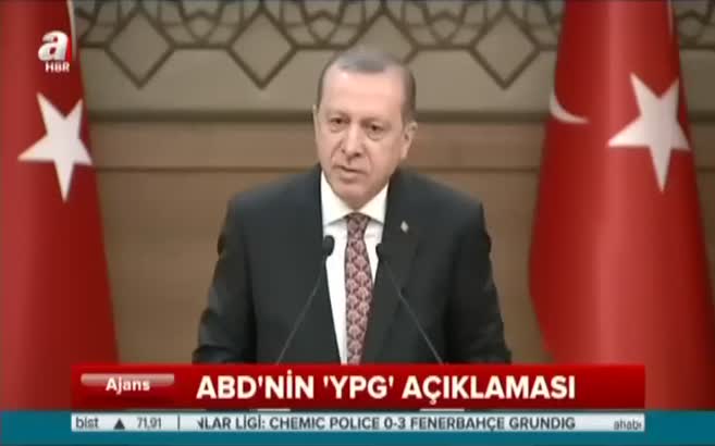 Erdoğan:"Ey ABD, kiminle berabersin!"