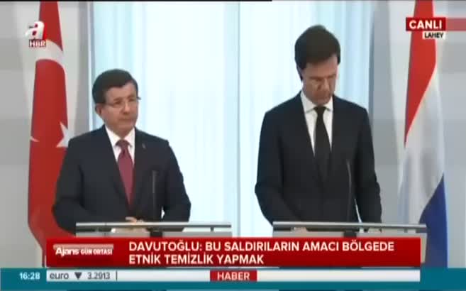 A Haber muhabirinden Hollanda Başbakanı'na zor soru