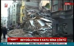 İstanbul’da bina çöktü