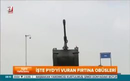 İşte PYD’yi vuran fırtına obüsleri