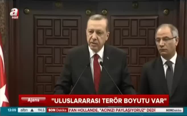 Erdoğan: Liderleri reddetse de saldırı PYD'nin işi