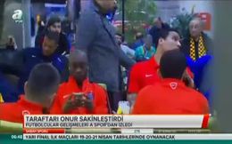 Taraftarı Onur Kıvrak sakinleştirdi