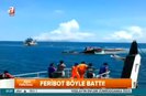 Endonezyada feribot böyle battı