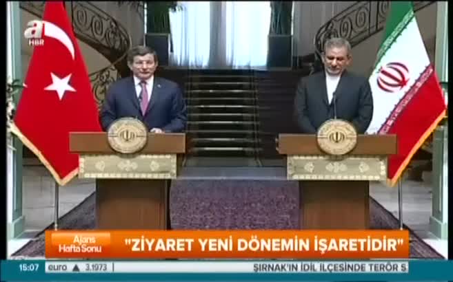 Başbakan Davutoğlu İran'da