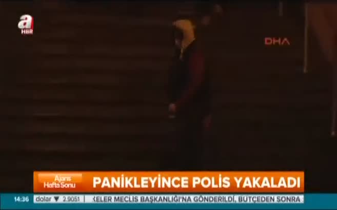 Panikleyince polis yakaladı