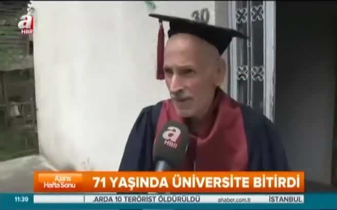 71 yaşında üniversite bitirdi