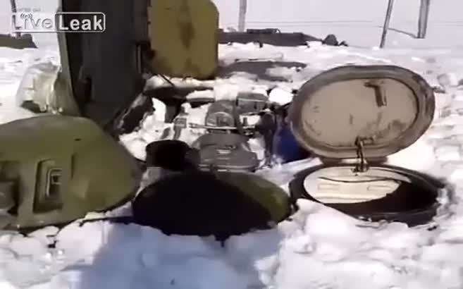 Kara gömülen tank, bakın nasıl çıktı