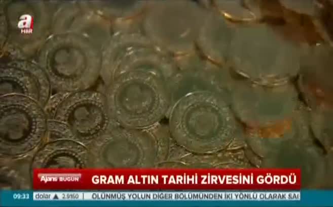 Gram altın tarihi zirvesini gördü