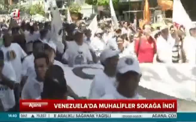 Venezuela'da muhalifler sokağa indi