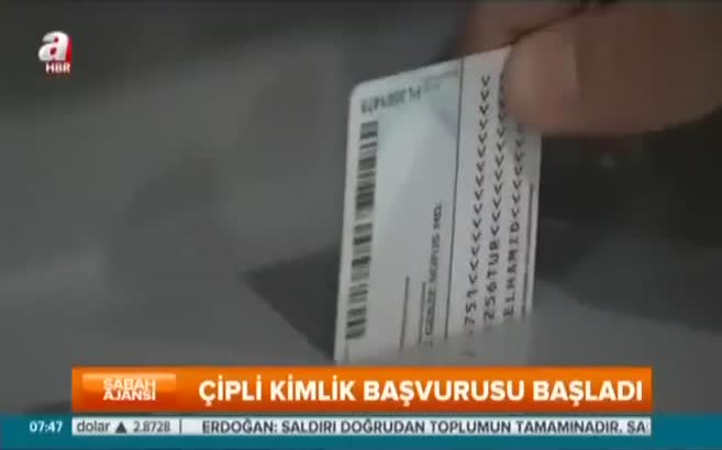 Çipli kimlik başvurusu başladı