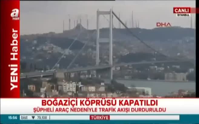 Boğaziçi Köprüsü'nde bomba alarmı