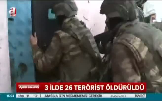 26 terörist etkisiz hale getirildi