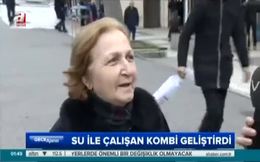 Su ile çalışan kombi geliştirdi