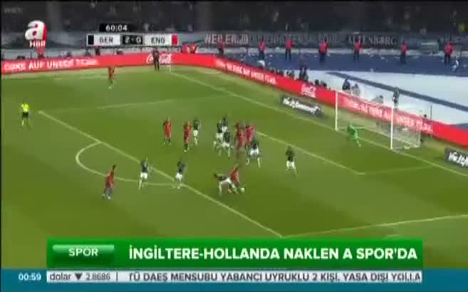 İngiltere – Hollanda maçı saat 22'de naklen A Spor'da