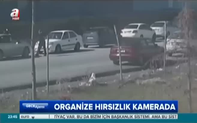 Organize hırsızlık kamerada