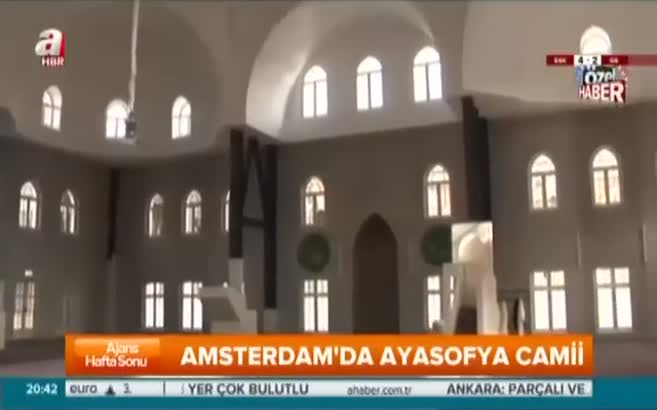 Amsterdam'da Ayasofya Camii