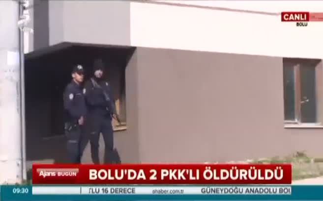 Bolu'da hücre evine operasyon 2 terörist öldürüldü