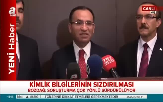 Bozdağ: YSK kimlik bilgilerini paylaşmayacak